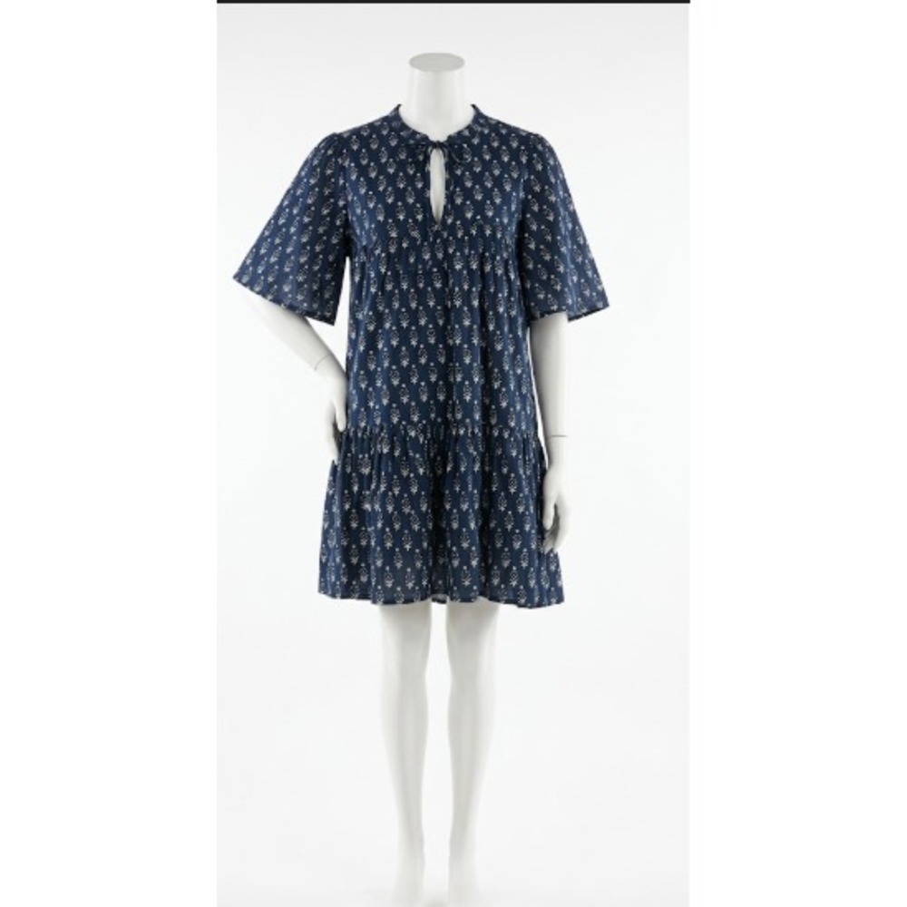 Emerson Fry India Collection Isla Dress marguerite blue S Organic Cotton Boho